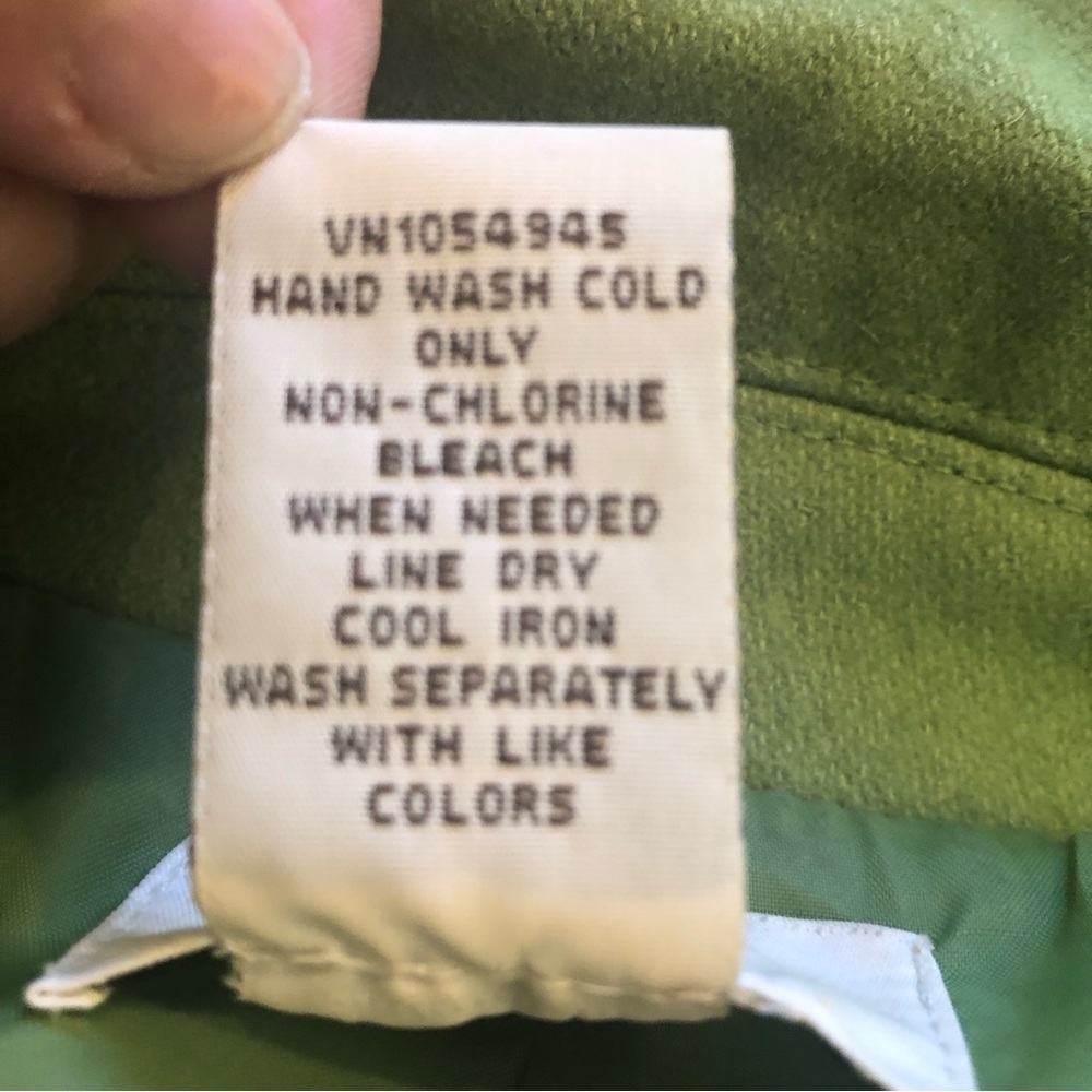 Vintage/ Merona Green Wool Blend/ Jacket/ S - Picture 6 of 8
